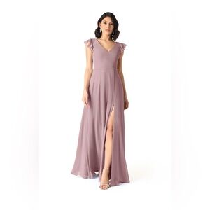 Azazie || Bridesmaid or wedding guest dress, Dusty Rose